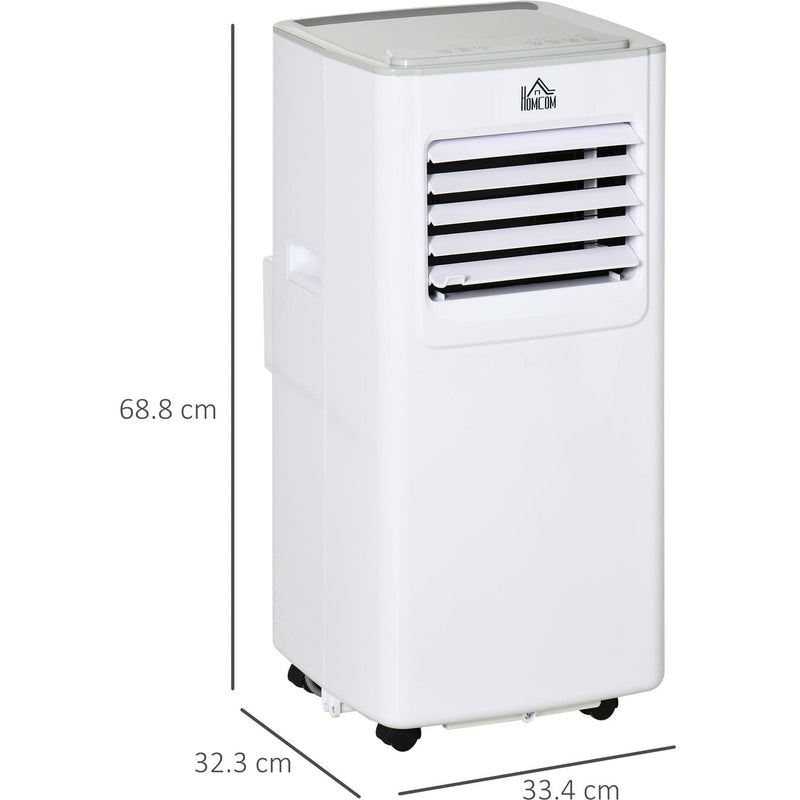 7000 BTU Mobile AC w/ Remote, LED for Bedroom, White