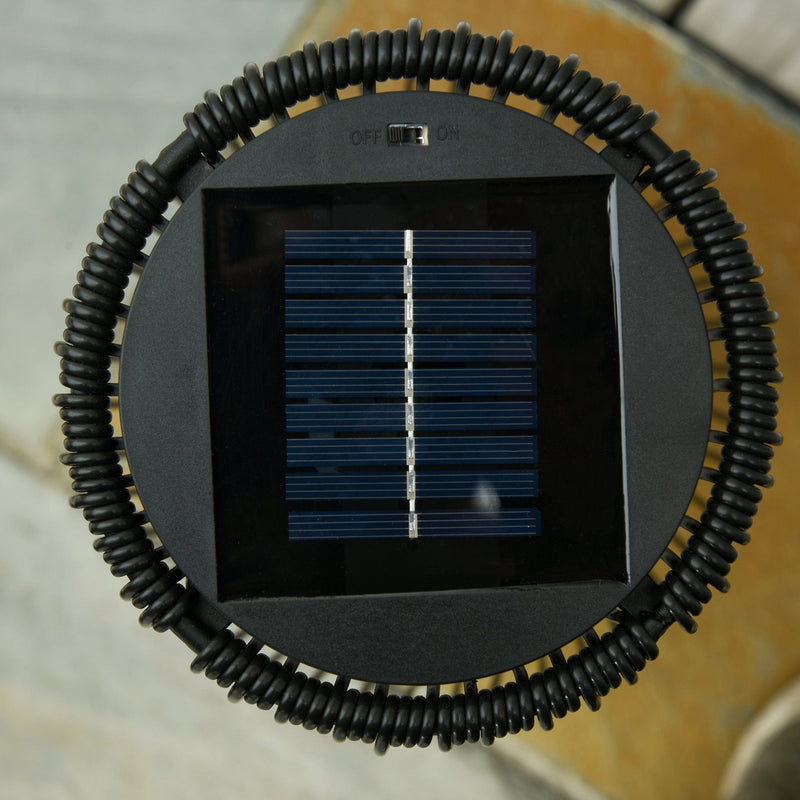 PE Rattan Solar Lanterns, Woven Wicker, Auto On/Off Outsunny