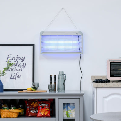 Electric Fly Mosquito Killer 30W, 60m2 Coverage, Freestanding Homcom