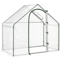Walk In Greenhouse 180x100x168CM White Outsunny