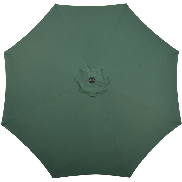 3m Garden Parasol, Green