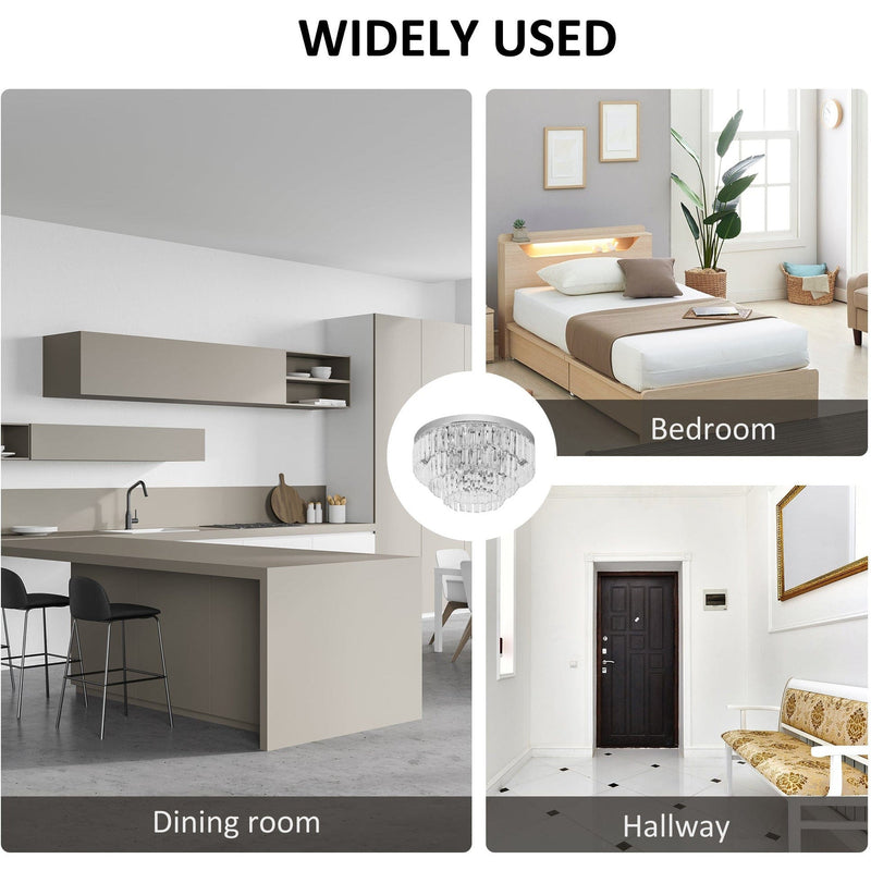 7-Light Modern Crystal Ceiling Lamp