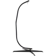Outsunny Hanging Hammock Stand Hammock Chair Stand C Stand Steel Heavy Duty Stand for Air Porch Swing Chair Indoor Outdoor (Only Construction) Outsunny