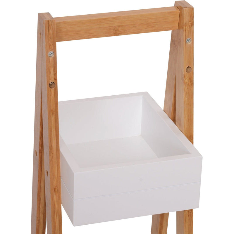 Freestanding Shower Caddy, 3-Tier, A-Frame, Bamboo