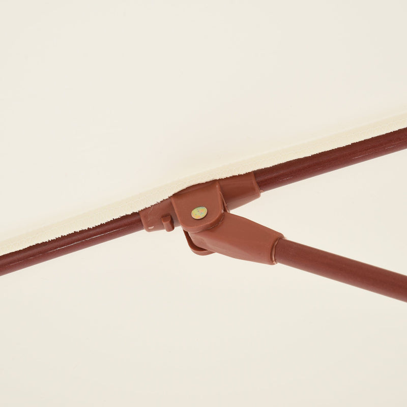 2.5m Wooden Garden Parasol - Top Vent