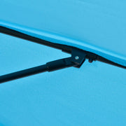 2.6M Patio Parasol with Aluminium Frame, Blue Outsunny