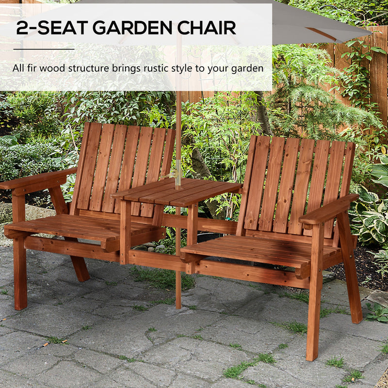 Outdoor Companion Seat Outsunny