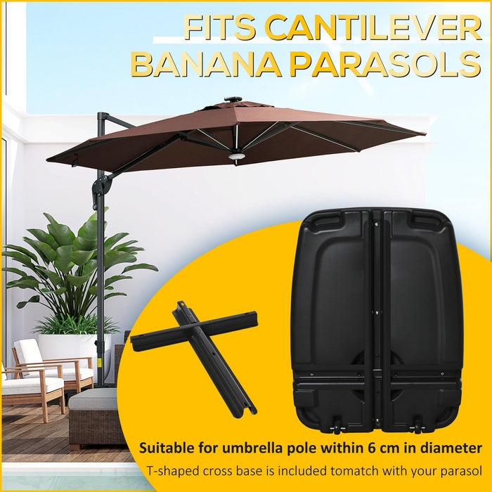 70kg Cantilever Parasol Base With Wheels