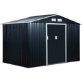9x6 Metal Garden Shed - Apex Roof, Vents & Double Doors Outsunny
