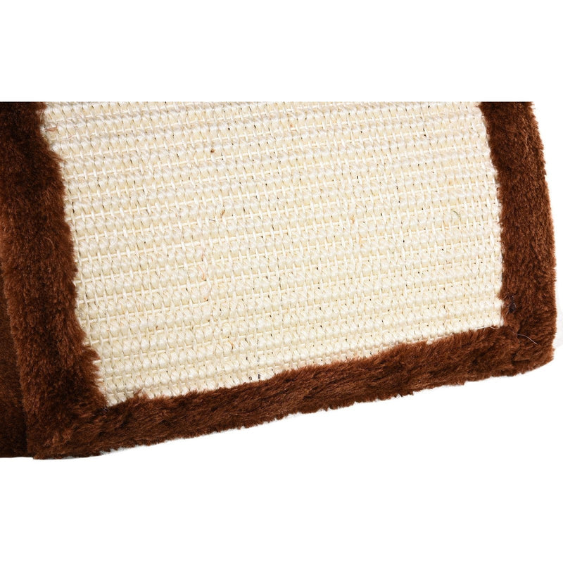 Brown Plush Cat Tree, L40 x W30 x H43 cm