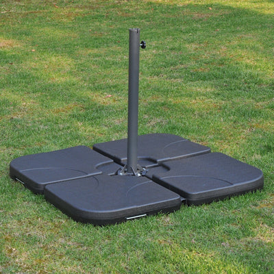 60kg Cantilever Parasol Weights, Black Outsunny