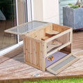 Hamster Cage, Fir Wood Pawhut