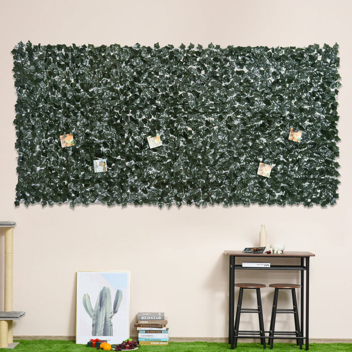 3x1.5m Dark Green Artificial Leaf Screen