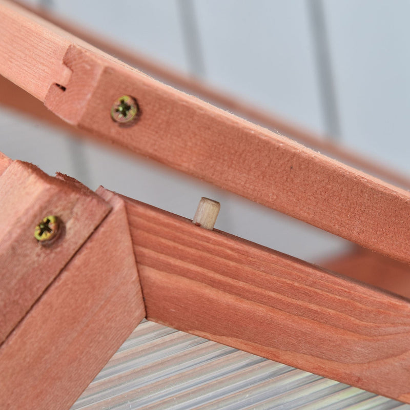 Greenhouse Cold Frame, Shelves, Double Doors, 80x47x138cm