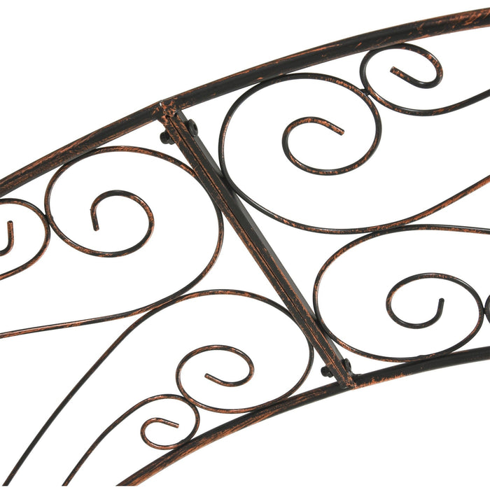 Metal Garden Arch, Climbing Plants, L120 x W30 x H226cm