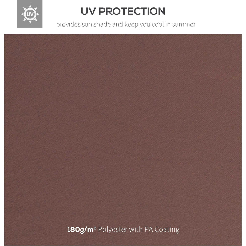 Waterproof Gazebo Canopy Replacement 3x4m, Coffee (Top Only)