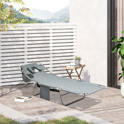 Sun Lounger With Face Hole Outsunny