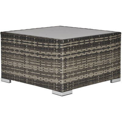 Rattan Patio Coffee Table Outsunny