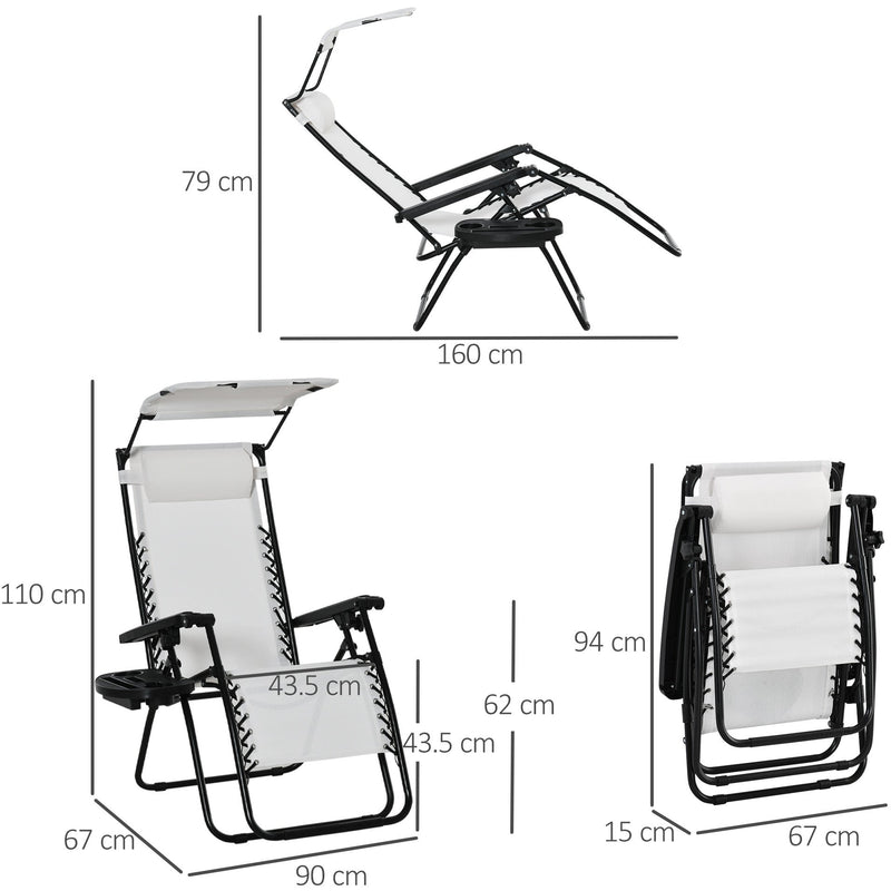 Zero Gravity Chair With Cup Holder