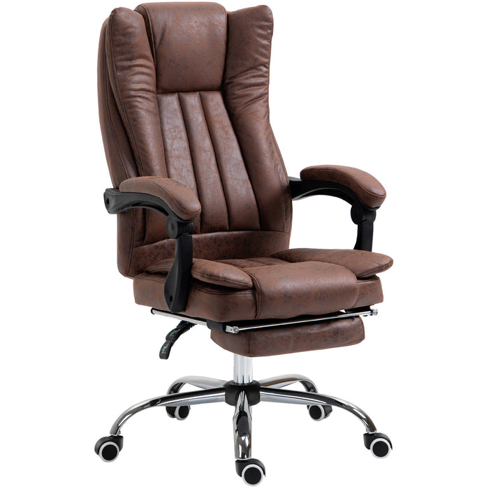 Reclining Executive Desk Chair, Brown