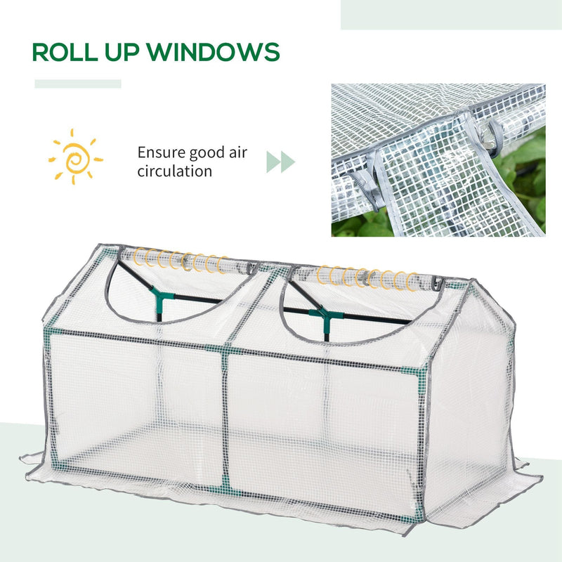 Mini Greenhouse, Polytunnel, 120x60x60 cm