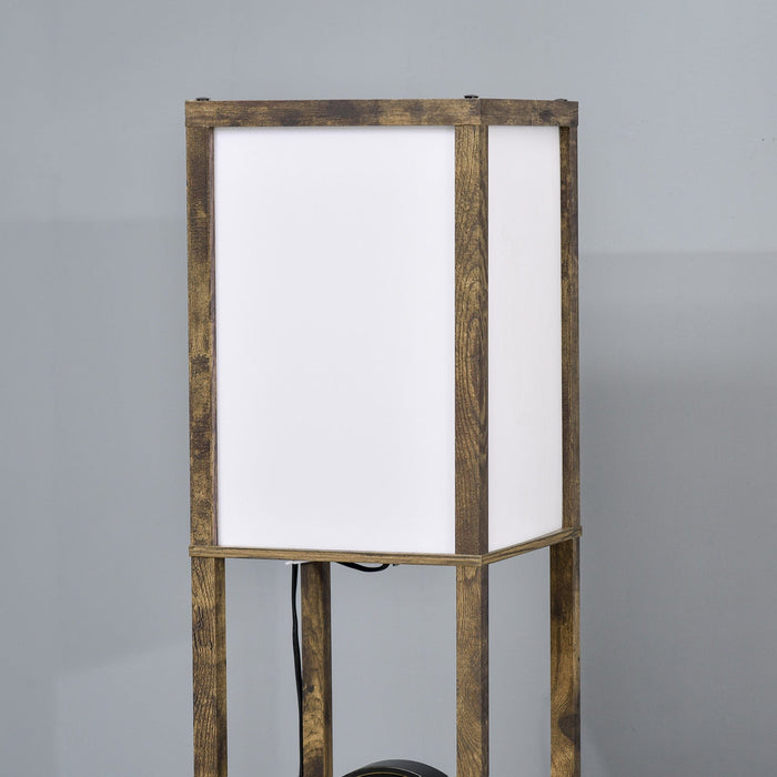 Floor Lamp With Shelves