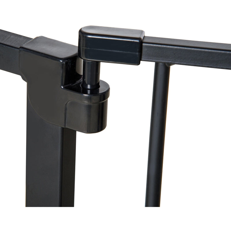 Dog Safety Gate, Auto Close Door, 76-107cm, Black