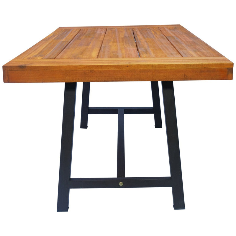Outdoor Table and Bench Set, Acacia Wood