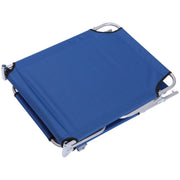 Folding Sun Lounger With Canopy Outsunny