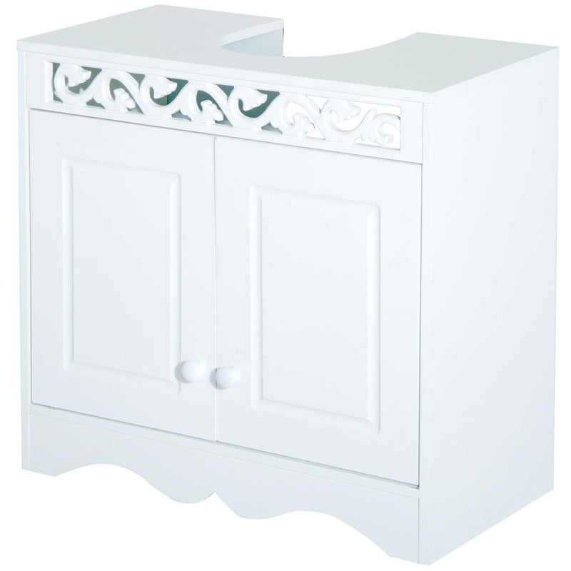 Under Sink Bathroom Cabinet, 2-Door - 60W x 30D x 56Hcm