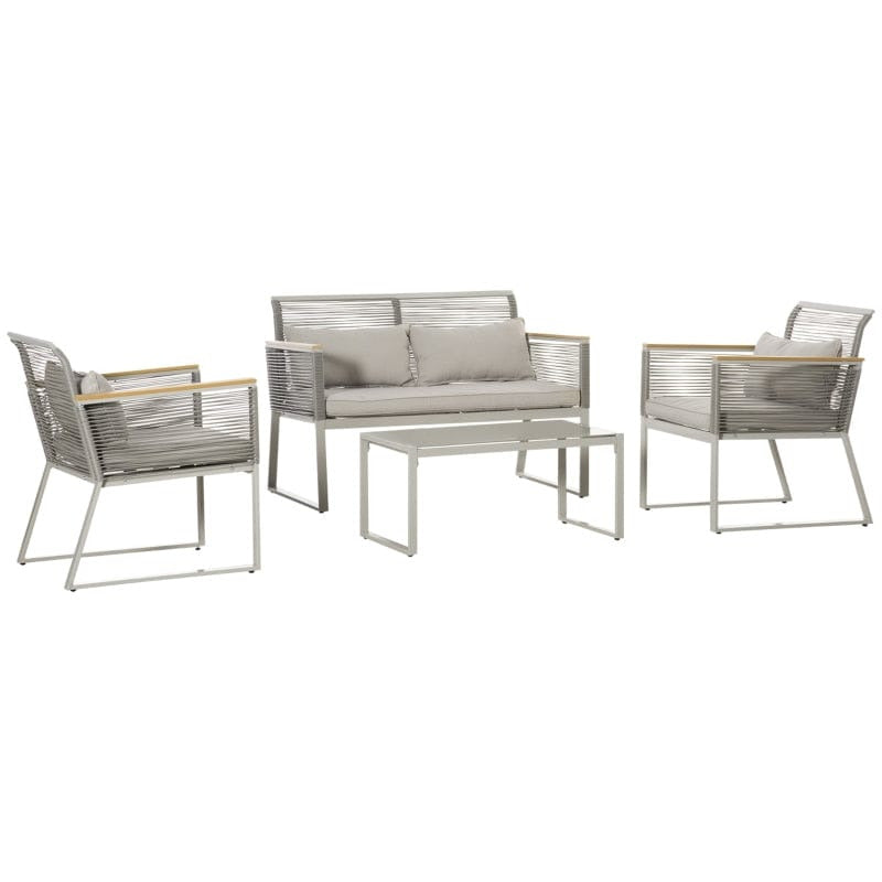 Contemporary Garden Sofa and Table Set