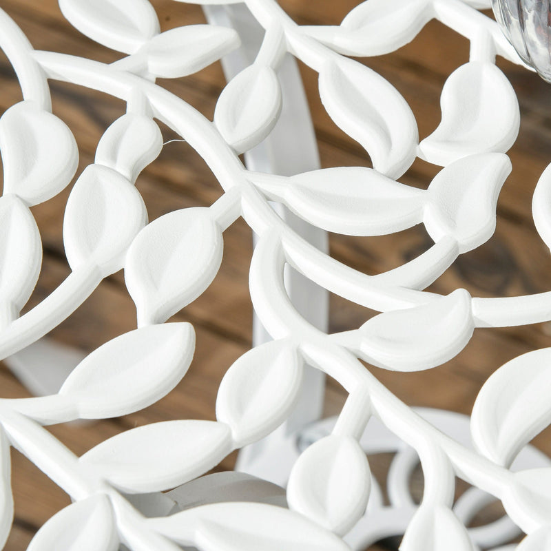 White Metal Garden Bistro Set