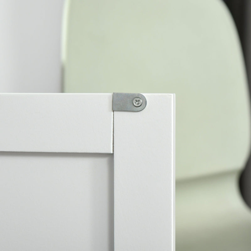 White Kitchen Island Cart with Wheels