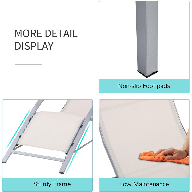 3-Piece Sun Loungers With Table