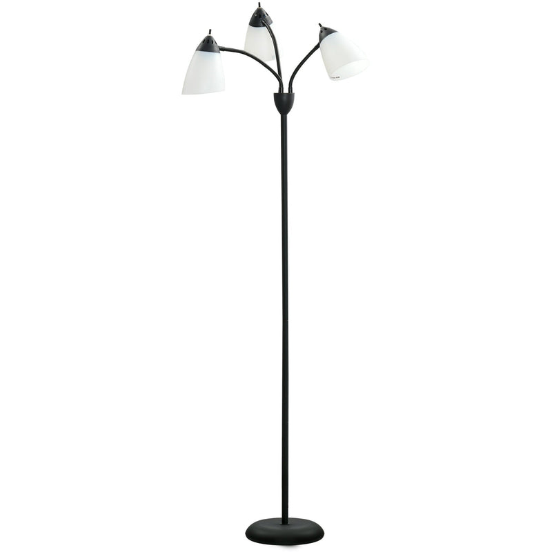 Arc Tree Floor Lamp, 3 Rotating Lights, Steel Frame