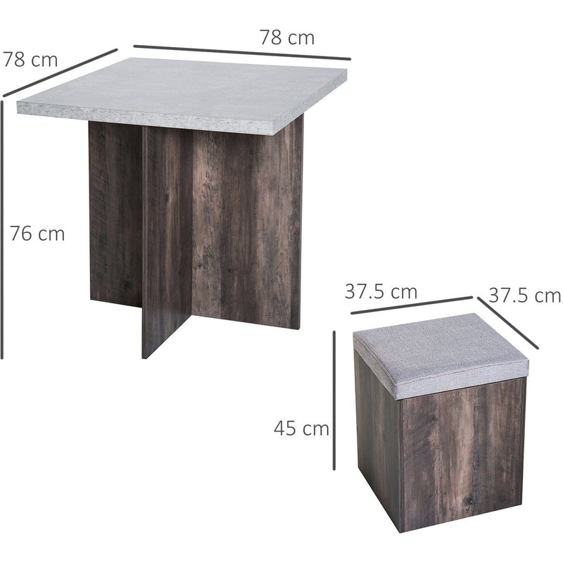 Dining Table and Stools - Indoor/Outdoor