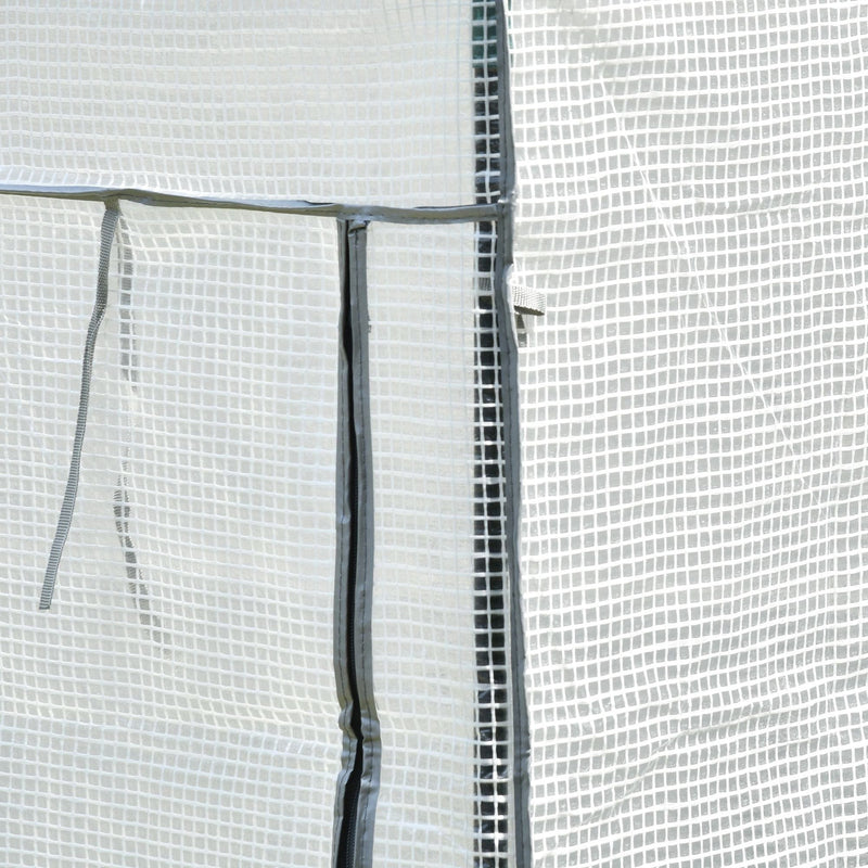 Compact Mini Greenhouse, Steel, Roll-up Door, 100x50x150cm