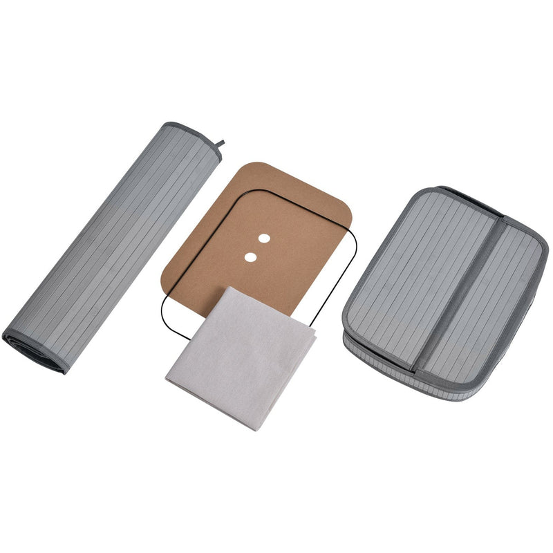 Foldable Laundry Basket, Grey Wood