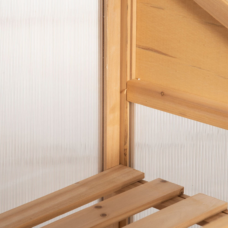 Small Wooden Greenhouse, Polycarbonate, 70x50x120cm