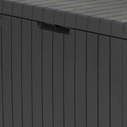 Keter City Outdoor Storage Box Plastic Waterproof Lockable Garden 113L Grey EBay