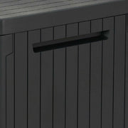 Keter City Outdoor Storage Box Plastic Waterproof Lockable Garden 113L Grey EBay