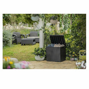 Keter City Outdoor Storage Box Plastic Waterproof Lockable Garden 113L Grey EBay