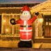 Image of an 8ft Outdoor Blow Up Santa Claus