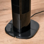 70° Oscillating Tower Fan with Remote, 3 Speed, 7.5h Timer Homcom