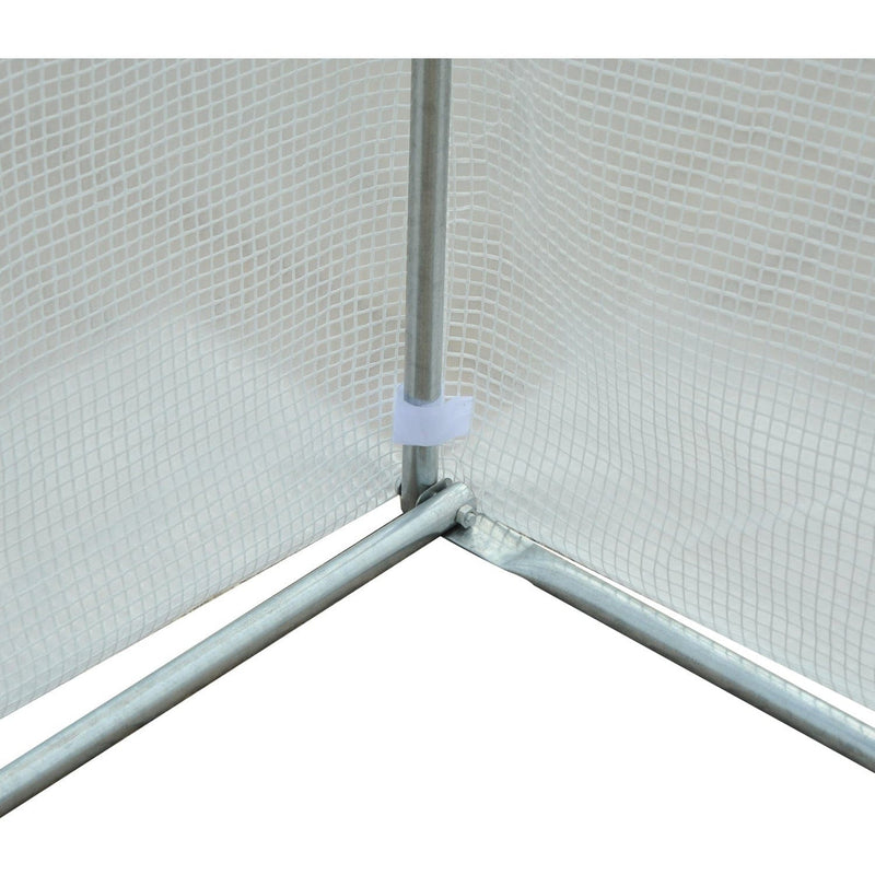 Polytunnel Greenhouse - Galvanised Frame - PE Cover - 3.5x3m