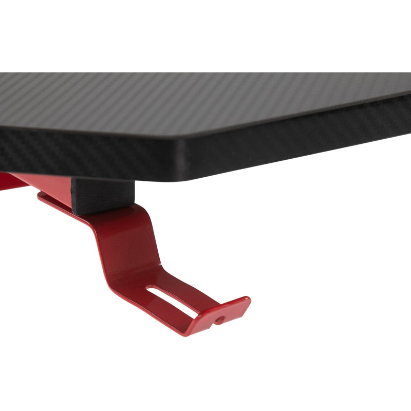 Steel Frame Gaming Desk with Cup Holder & Cable Organiser