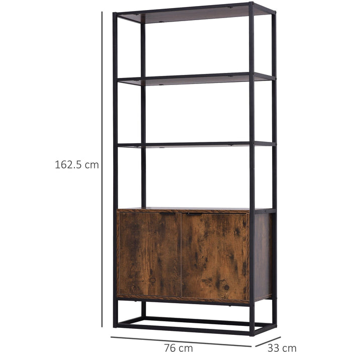 Industrial Style Storage Cabinet, 3  Shelves, Cupboard