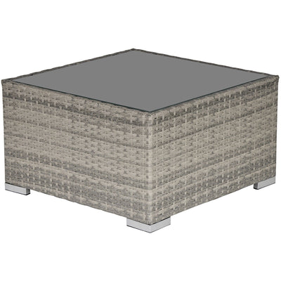 Rattan Patio Coffee Table Outsunny