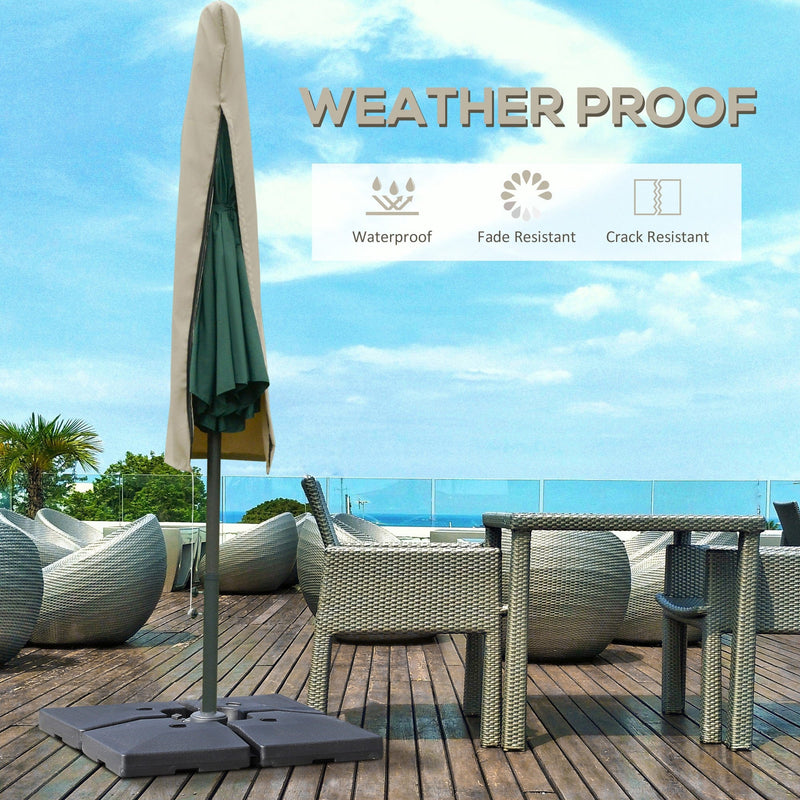 Outdoor Cantilever Umbrella Cover with Zipper Outsunny