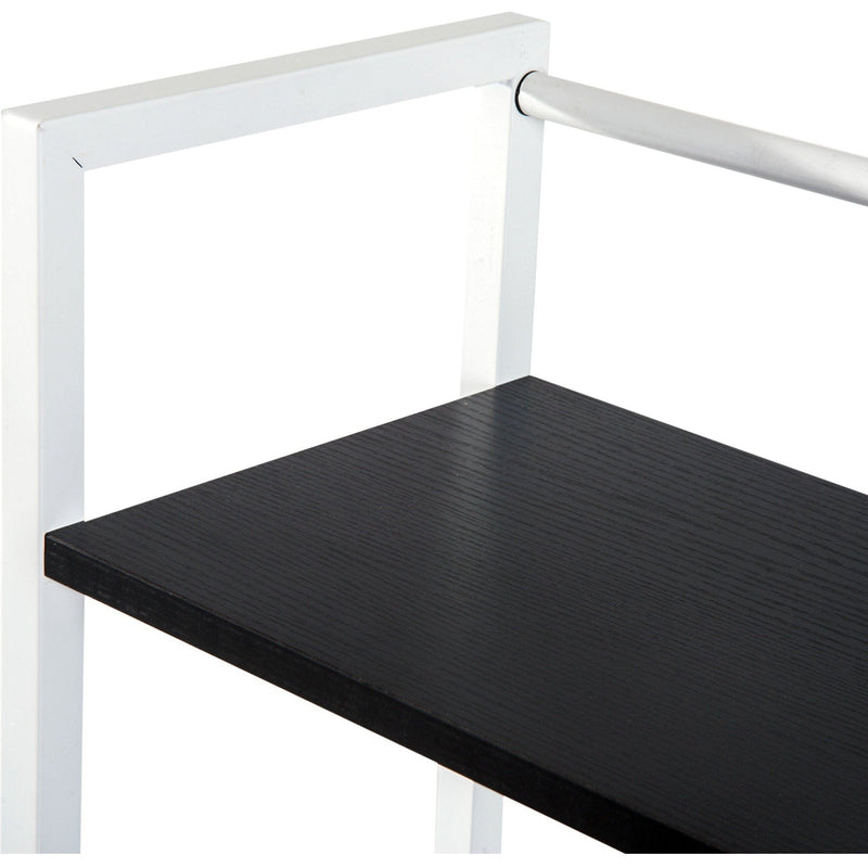 Computer Desk with Bookshelf, Metal Frame